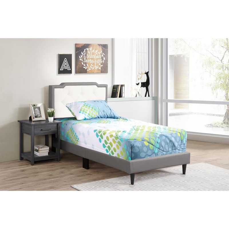 White Full Bed with Sleek Transitional Frame, Crisp Finish and Durable Construction for Comfortable Bedroom Décor