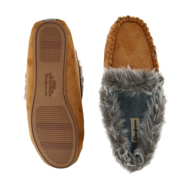women's dearfoam moccasin slippers