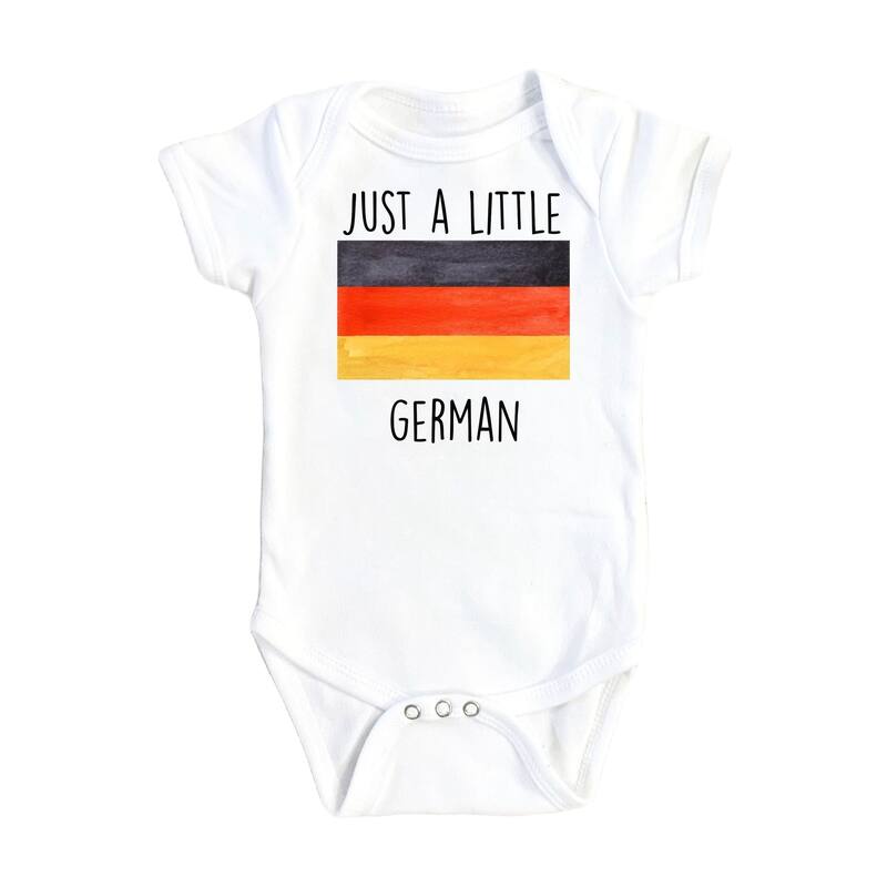German Little - Baby Boy Girl Clothes Infant Bodysuit Funny Cute Newborn - Natural - Newborn