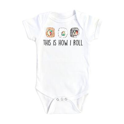 Sushi Roll - Baby Boy Girl Clothes Infant Bodysuit Funny Cute Newborn 1F
