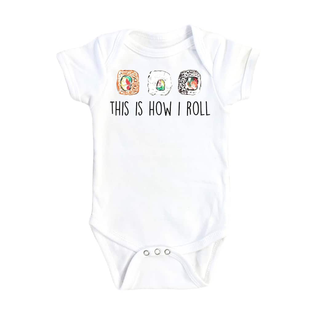 Sushi Roll - Baby Boy Girl Clothes Infant Bodysuit Funny Cute Newborn 1F