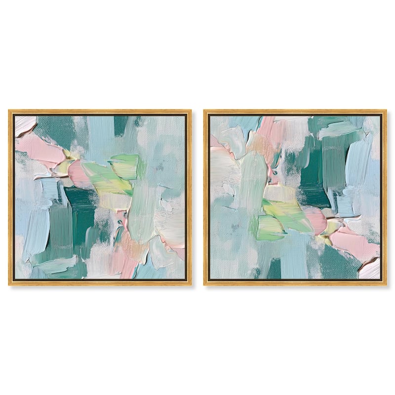 Tonal Strata Canvas by Art Remedy - 12" x 12" - White