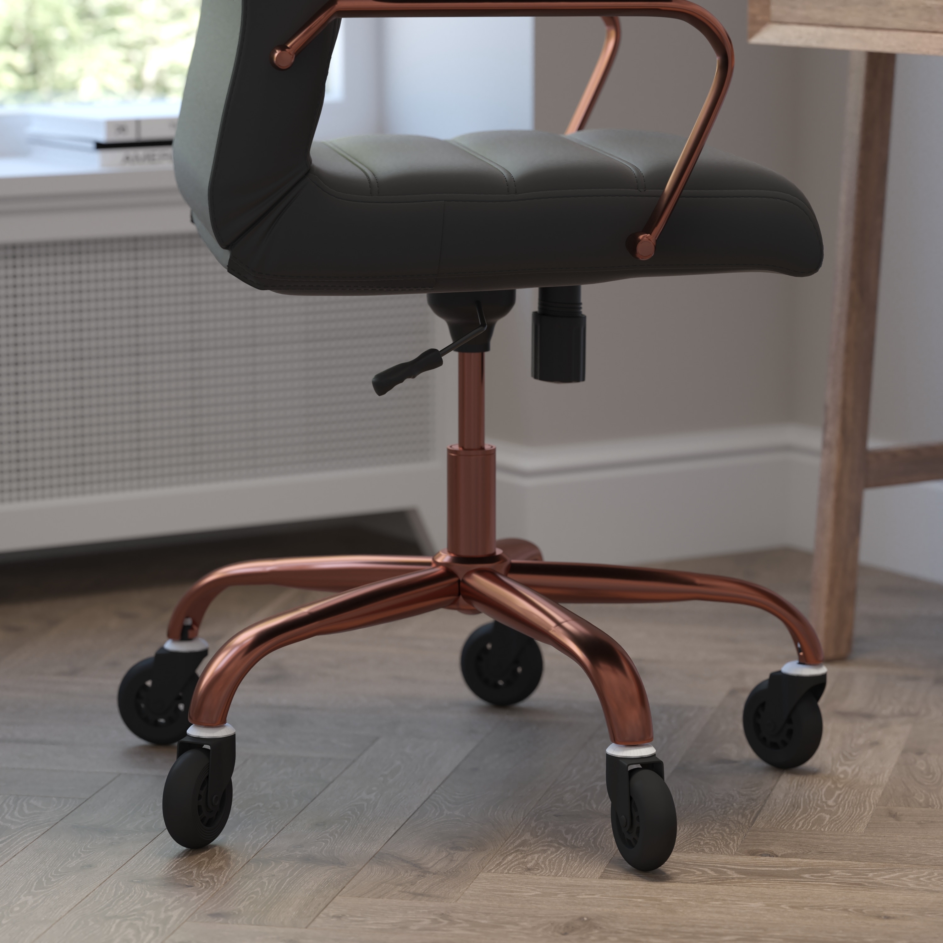 Rose gold and hotsell white office chair