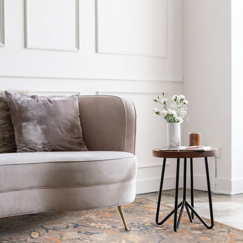 ECARPETGALLERY Hand-knotted Modern Oushak Grey Wool Rug - 6'1 x 9'0