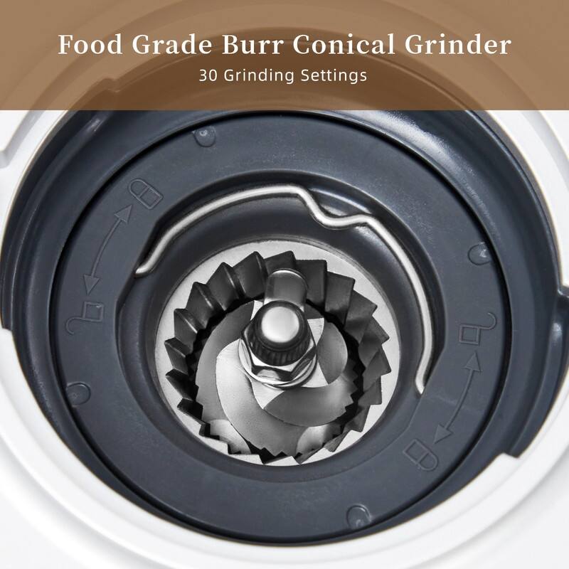 Espresso Machine with Grinder and Milk Frother Steam Wand