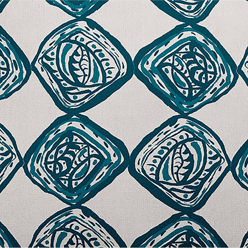 Cowry Check Outdoor Pillow