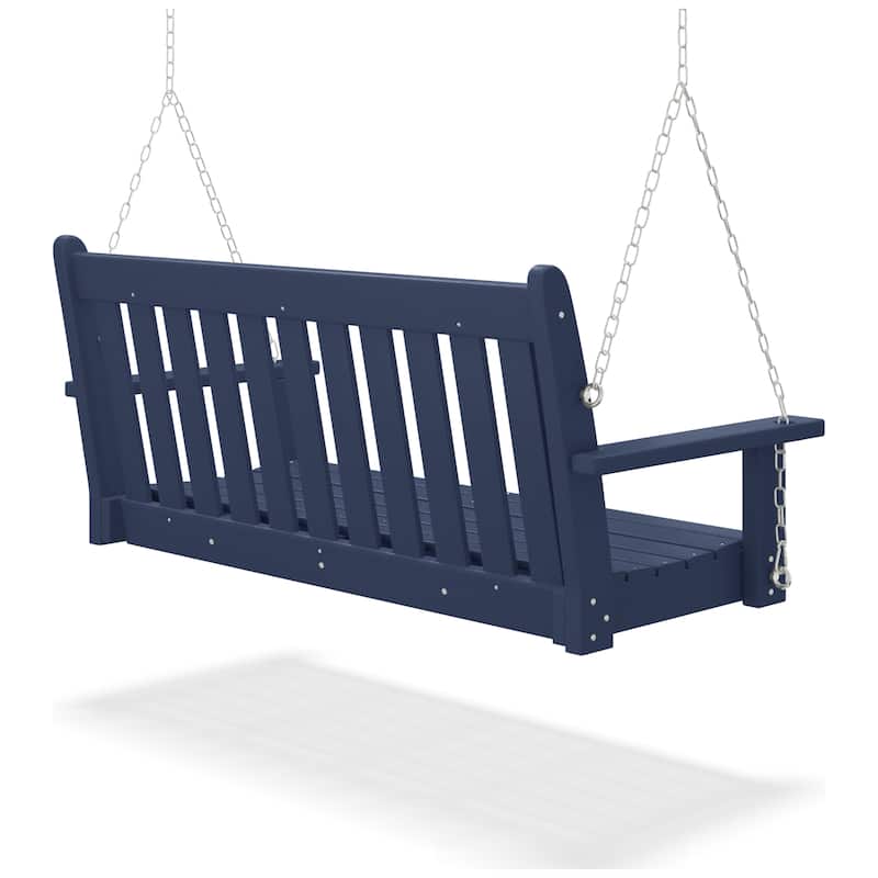 Laguna Outdoor Patio 51 Inch Traditional Hanging Porch Swing