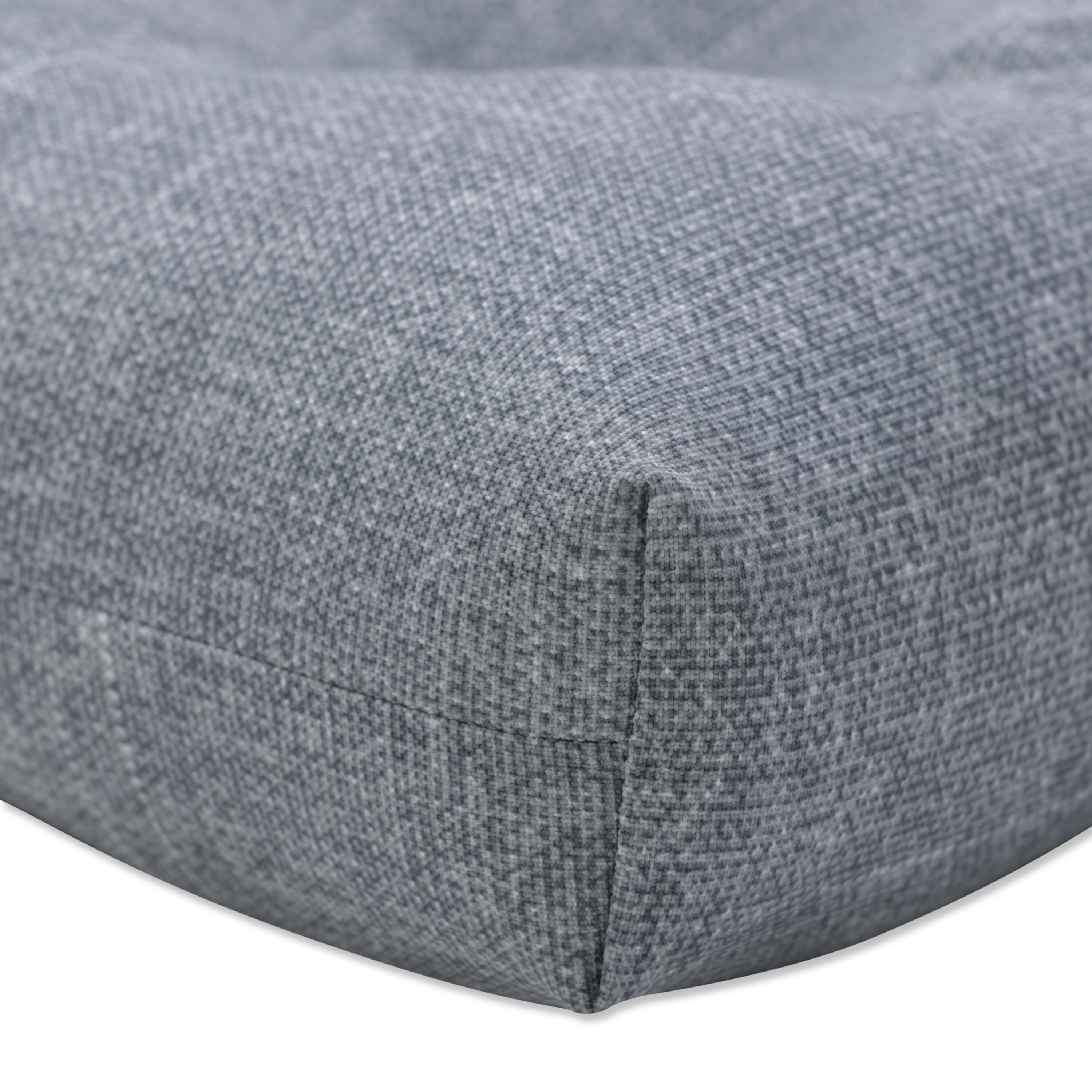 Pillow Perfect Outdoor Indoor Tory Graphite Tufted Seat Cushions (Round  Back), 19
