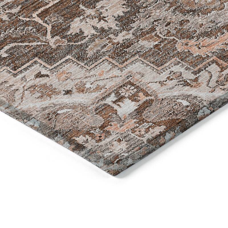 HomeRoots Oriental Traditional Rectangle Outdoor Rug