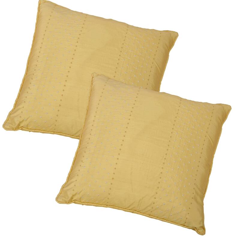 Marquesa Dots Slub Texture Pillow Shell 2 Piece Set, NO INSERT