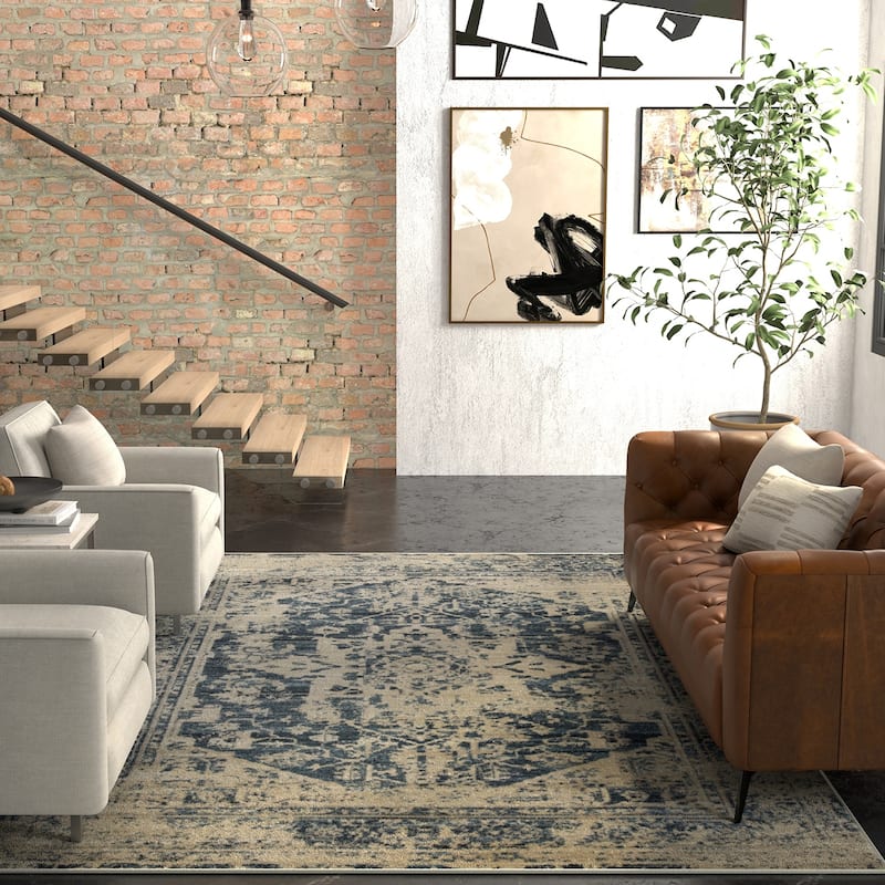 Domani Chandra Distressed Boho Traditional Rug