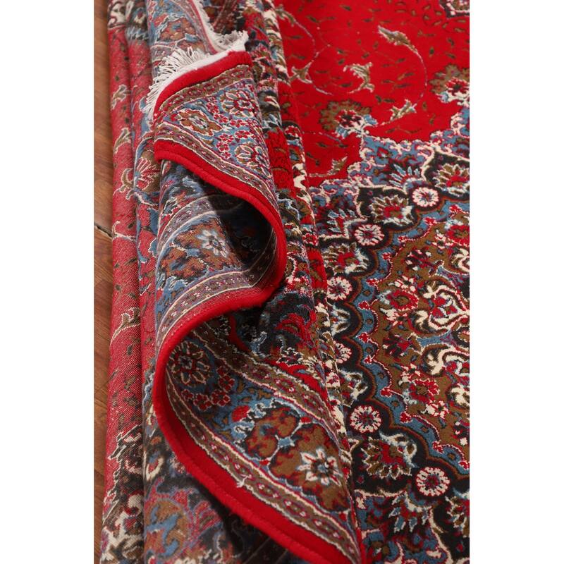 Red Kashan Turkish Area Rug Machine Made Carpet - 9'6" x 12'9"