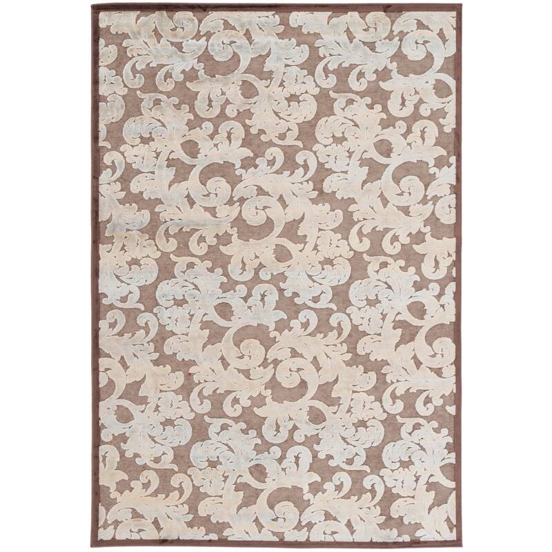 SAFAVIEH Paradise Julene Modern Viscose Rug - 4' x 5'7" - Dark Brown - Rectangle
