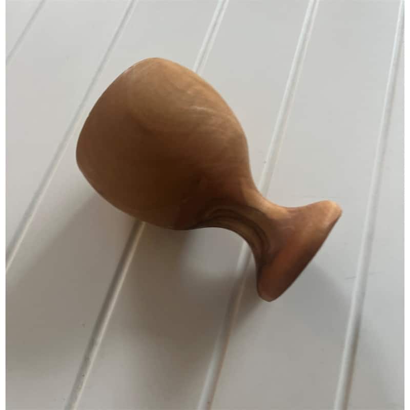 Egg Cup 7 cm Olive Wood Natural