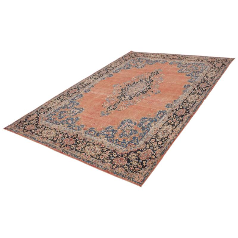 ECARPETGALLERY Hand-knotted Antalya Vintage Copper Wool Rug - 10'0 x 14'3