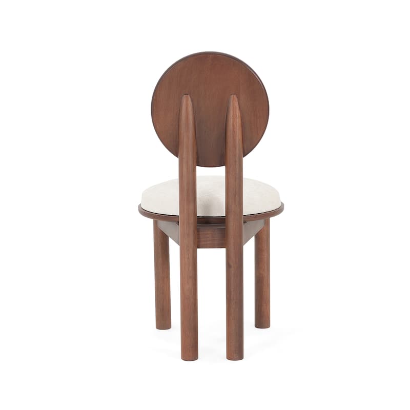 Christopher Knight Home Morell Beige Upholstered Wooden Dining Chairs (Set of 2)