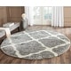 preview thumbnail 5 of 51, SAFAVIEH Montreal Shag Ucha 2-inch Thick Rug 6'7" Round - Grey/Ivory - Round