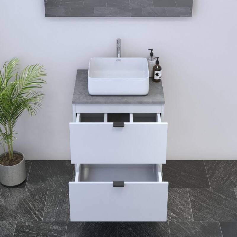 Ines 2S 60 Floating Bathroom Vanity (24" Width)