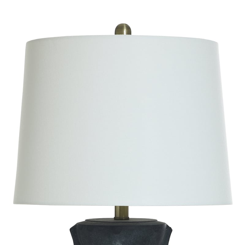Arlo Table Lamp - Cement with Handle Accents