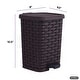 preview thumbnail 2 of 4, Rattan Step On Trash Can