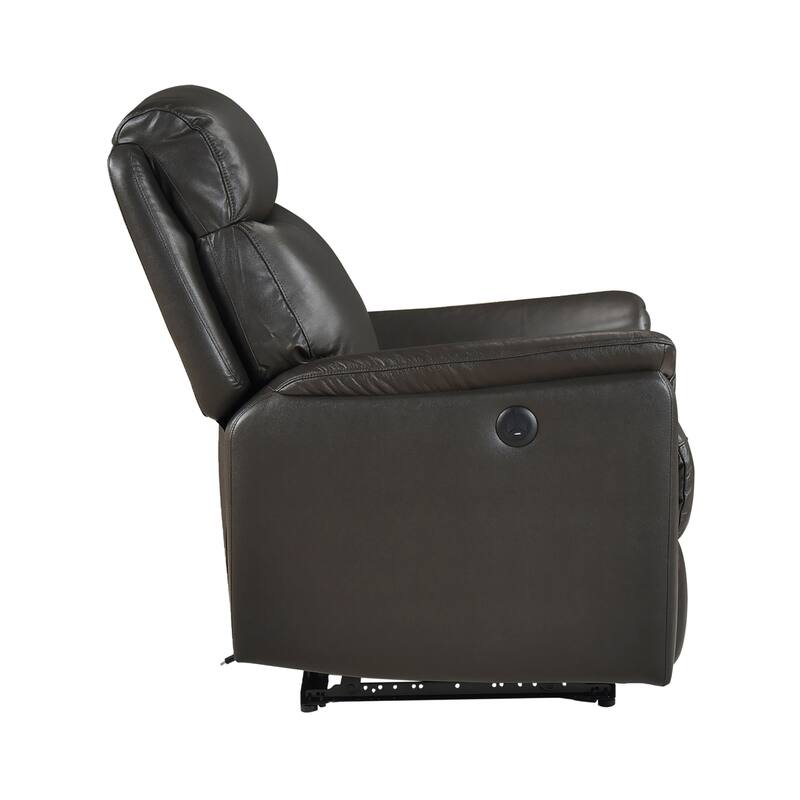 Fremont & Park Beau 33" Leather Power Reclining Chair - Power Control, Charging Ports