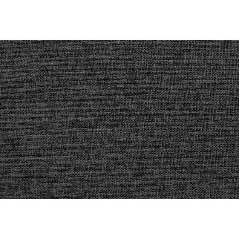 Black Polyfiber Adjustable Chaise Bed with Solid Wood Legs