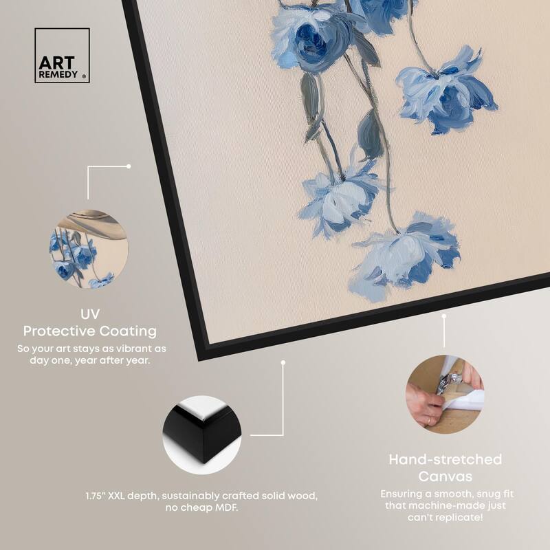 Brimming Blues II Canvas by Art Remedy
