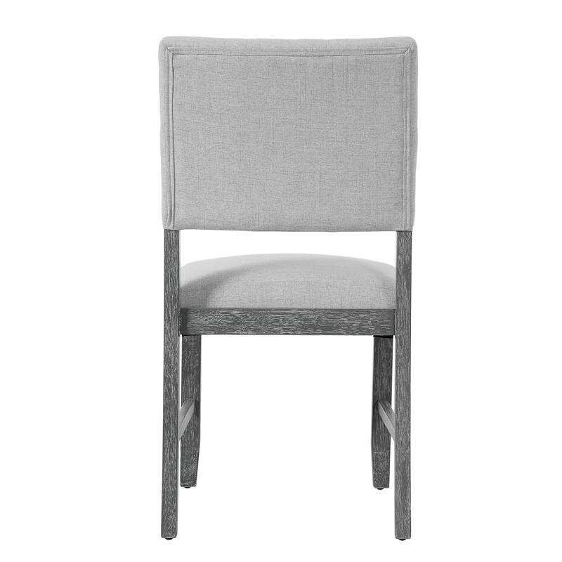 Modern Upholstered Armless Dining Chairs with Wood Legs, Set of 4