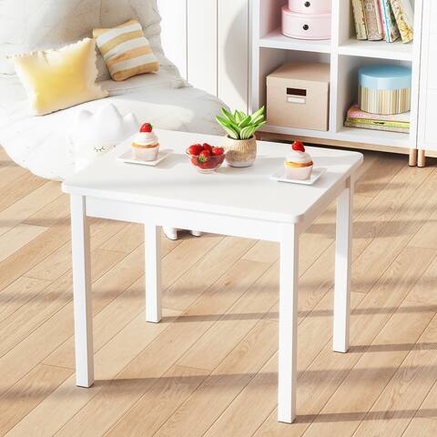 Timy Kids Table and Chair Solid Wood Children's Furniture for Girls Boys Learning, Entertainment