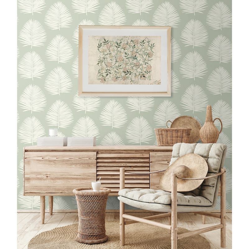The Simple Life Island Palm Unpasted Wallpaper