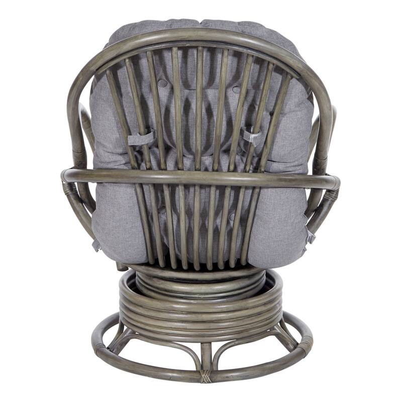 Rattan Swivel Rocker Chair