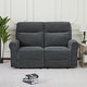 preview thumbnail 23 of 118, MCombo 64.6" Wall Hugger Power Loveseat Fabric Recliner Sofa with USB Ports