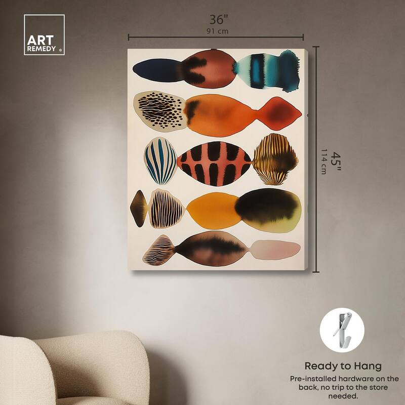 Biomorphs II Canvas by Art Remedy, Gallery Wrapped