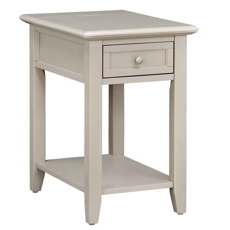 Zayden 1-drawer Side Table with Charging Station by iNSPIRE Q Bold