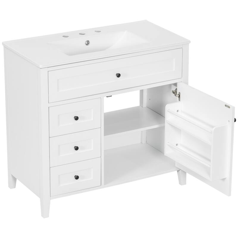 GDFStudio - Adrian Montgomery Modern Freestanding Bathroom Vanity