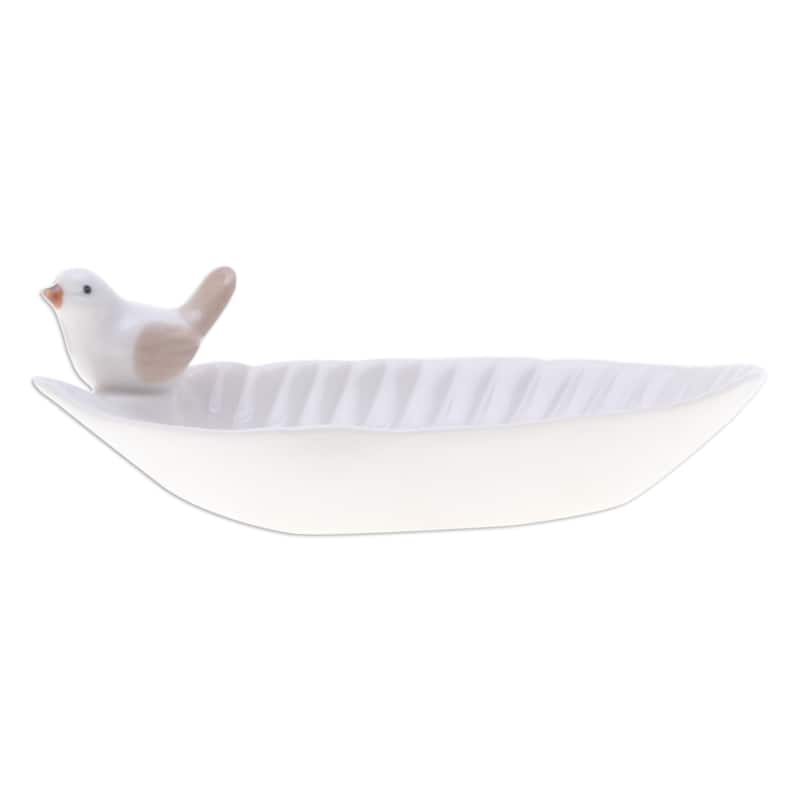 Novica Handmade Chants Of Peace Ceramic Catchall