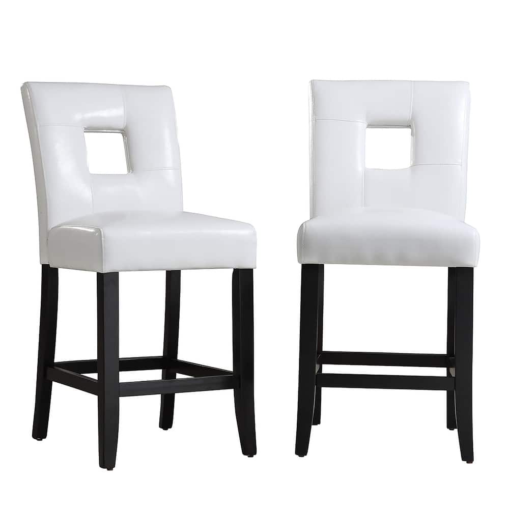 Brda Keyhole Counter Height High Back Stools (Set of 2) - Stool