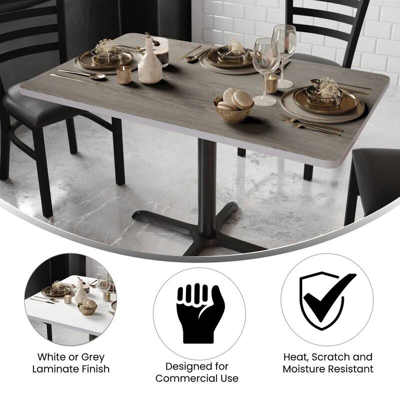 30" x 48" Rectangular Table Top with Reversible Laminate Top