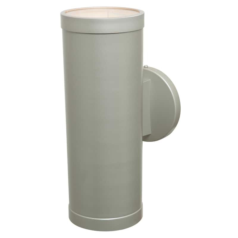 Access Lighting Poseidon - 2-Light Wet Location Wallwasher - Clear Glass Shade - Replaceable LED - Satin