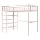 preview thumbnail 18 of 31, Twin Loft Bed with Shelves & Desk - Space-Saving Metal Frame