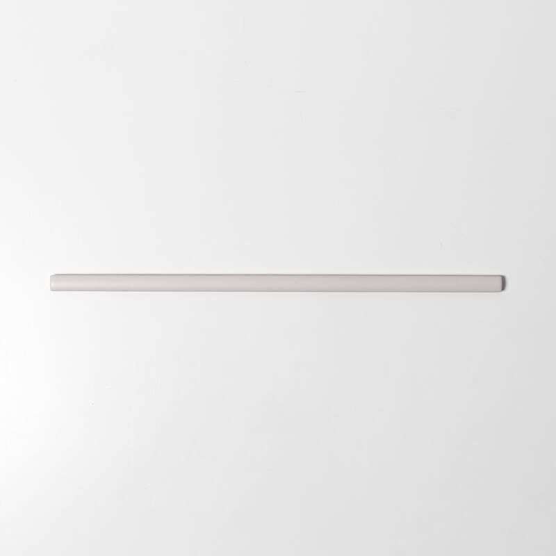 Bedouin 0.39 in. x 11.81 in. Pencil Bullnose Trim Tile - Off White Matte - 0.39 in. x 11.81 in.