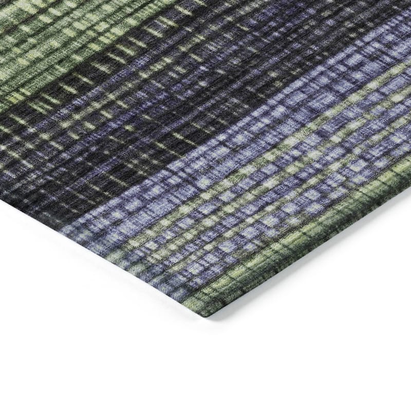 HomeRoots Striped Transitional Rectangle Outdoor Rug