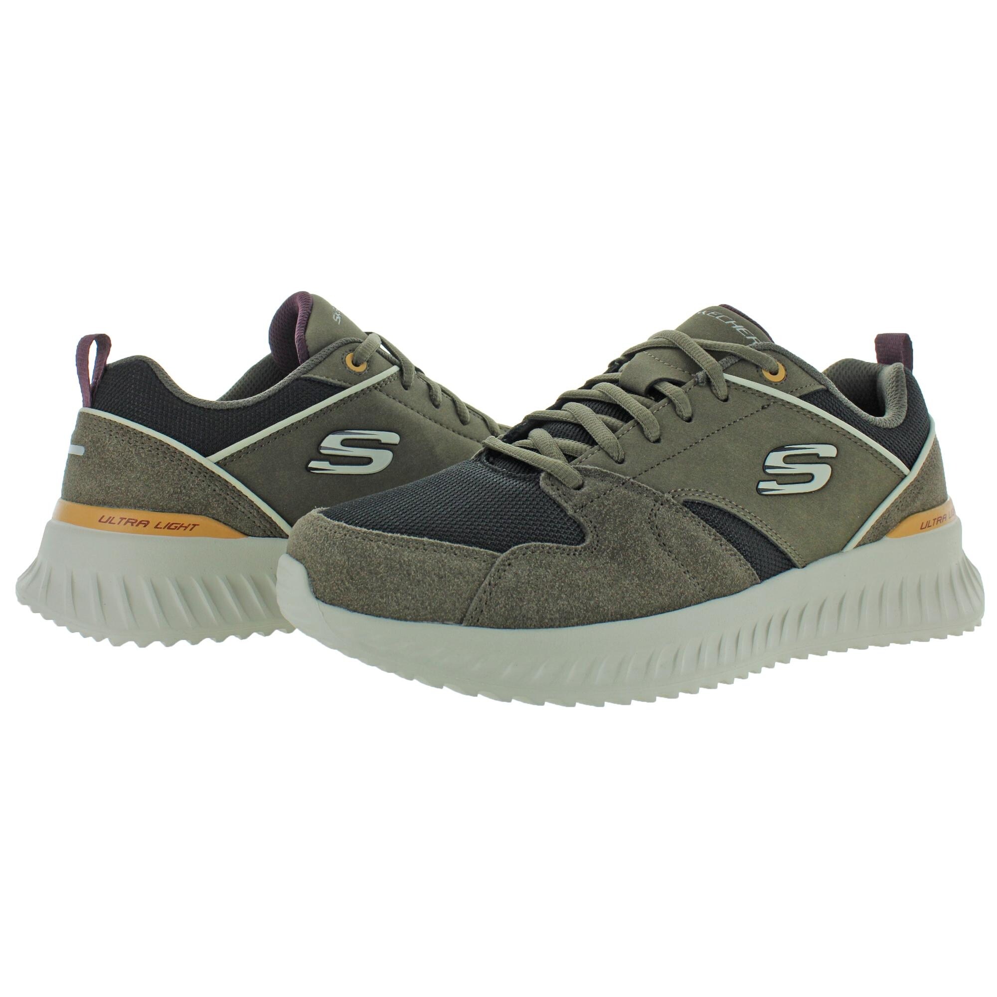 skechers grey trainers mens