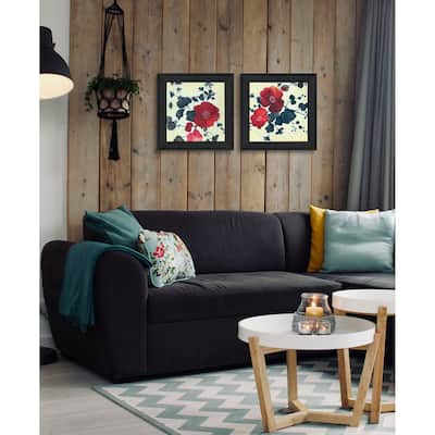 Trendy Decor 4U "Japanese Blossoms I" Printed Framed Wall Art by JG Studio