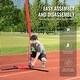 preview thumbnail 9 of 10, 20 x 10 Feet Portable Ball Sports Barrier Protecting Netting with Carry Bag and Steel Pipe Base