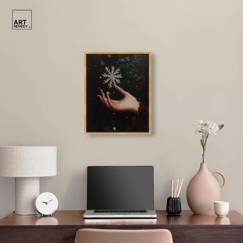 Holding Winter Canvas by Art Remedy