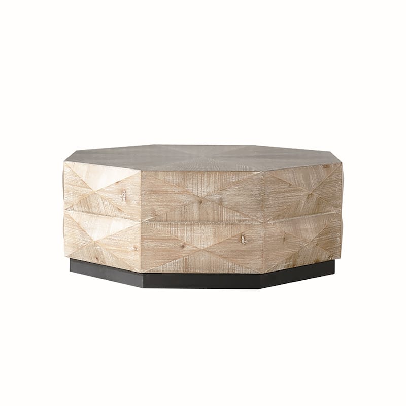 Solid Wood Octagon Coffee Table