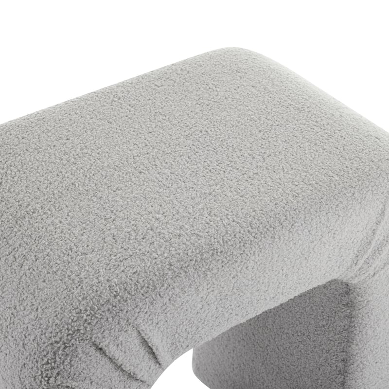 Roomfitters Boucle Upholstered Counter Stools, Set of 2 Dining Chairs for Kitchen Island and Bar Seating