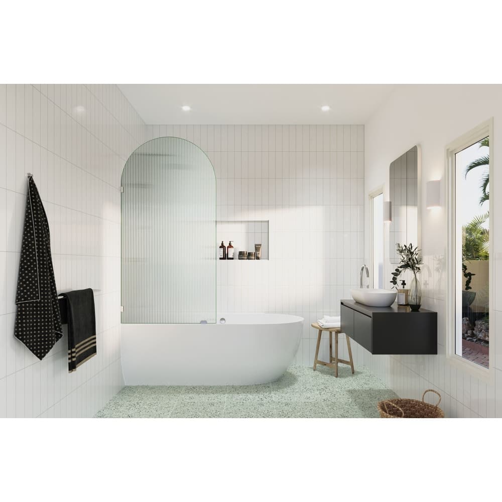 Glass Warehouse B-FL-ARC-34 Maven 66-3/4" High x 34" Wide Shower