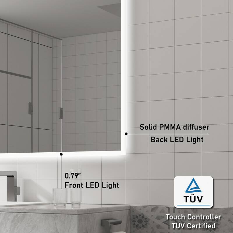 Modern Wall Mounted LED Bathroom mirror